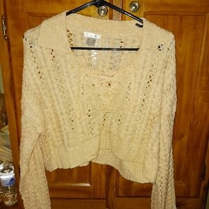 Womens Crop Top Sweater